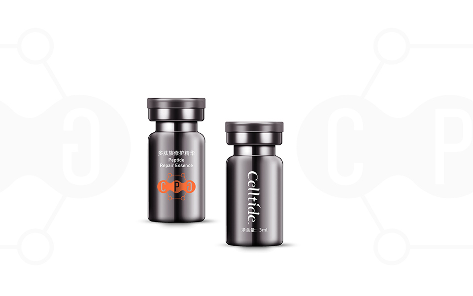 Celltide品牌LOGO演变过程，字母与分子结构结合设计