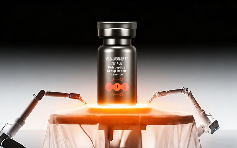 Celltide多肽族紧致吸附面膜包装设计，黑罐涂抹式面膜包装