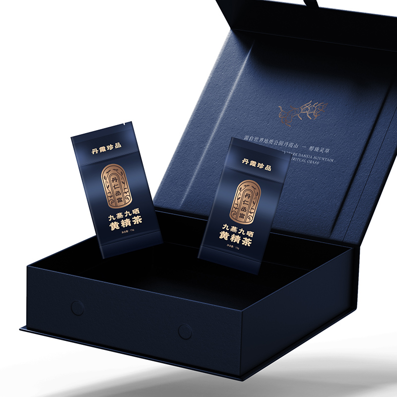 中药保健品丹仁丞富品牌包装设计-宏洛图品牌设计