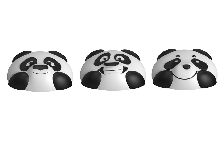 MEBO防晒瓶盖大熊猫表情造型设计 宏洛图原创国宝 IP 包装设计细节工艺