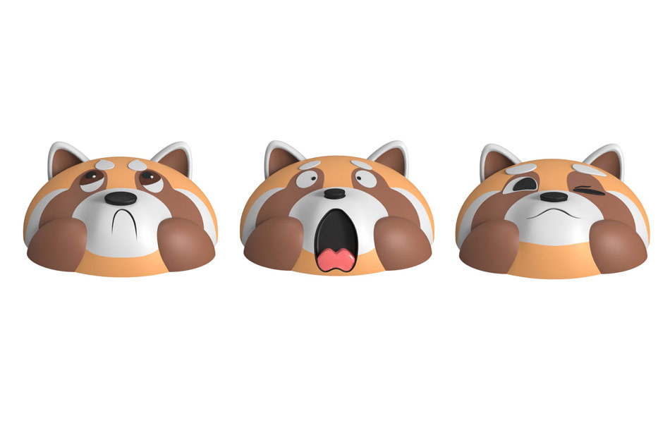 宏洛图 MEBO 防晒小熊猫多版表情方案迭代设计 国风化美妆包装原创设计