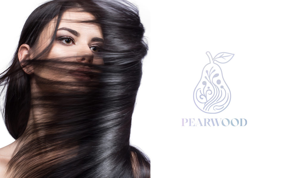 美国染发剂PEARWOOD品牌LOGO图标设计-宏洛图品牌设计公司