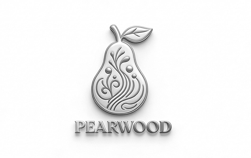 美国染发剂PEARWOOD品牌LOGO设计-宏洛图品牌设计公司