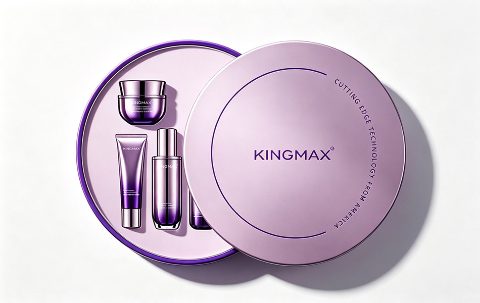 美国KINGMAX康迈斯护肤品品牌套盒包装设计-宏洛图品牌设计