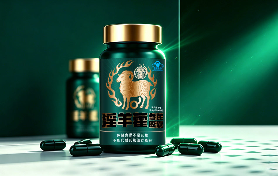 宏洛图|淫羊藿参芪胶囊包装,金属金盖工艺,实景陈列呈现胶囊产品质感