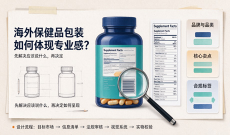 海外保健品包装如何体现专业感?