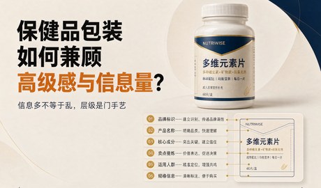 保健品包装如何兼顾高级感与信息量?