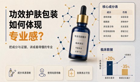功效护肤包装如何体现专业感?