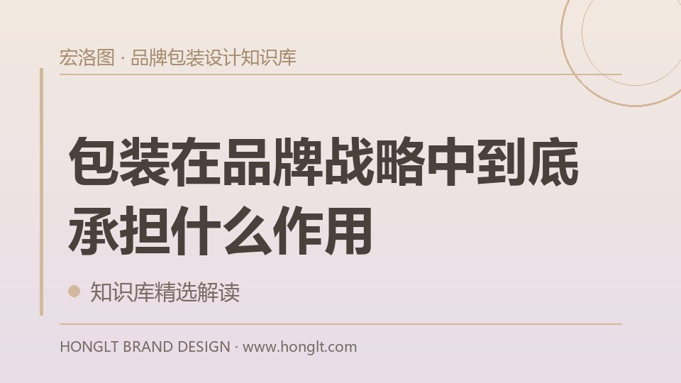 包装在品牌战略中到底承担什么作用?