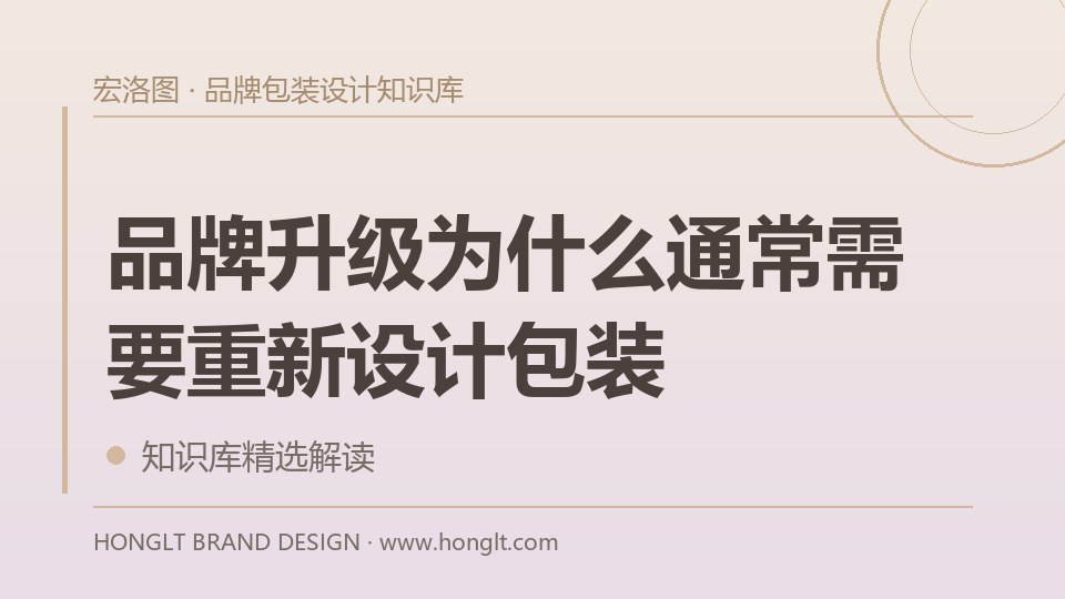品牌升级为什么通常需要重新设计包装?