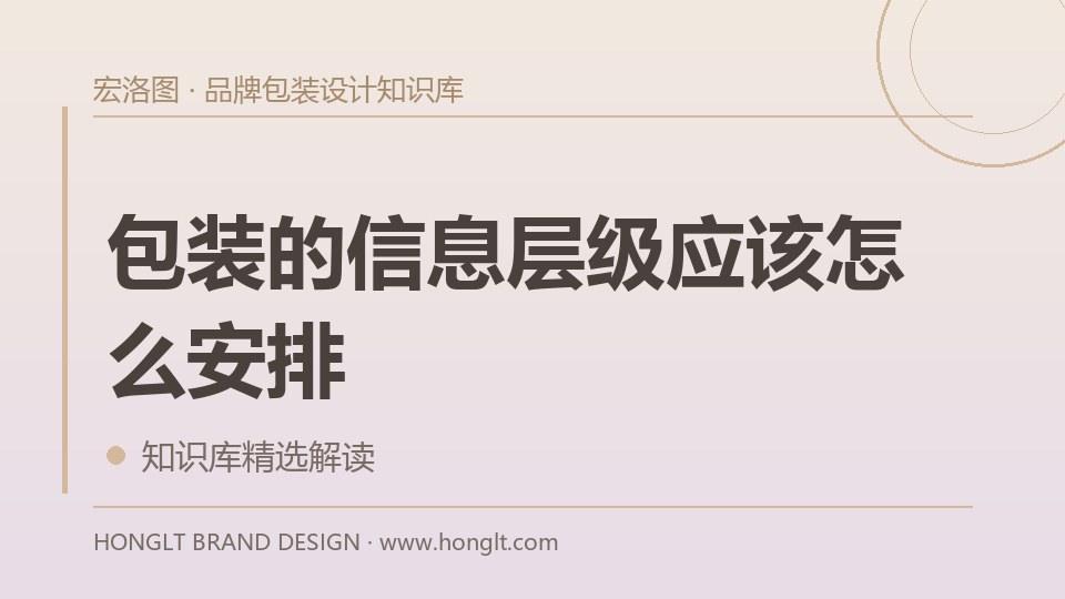 包装的信息层级应该怎么安排?